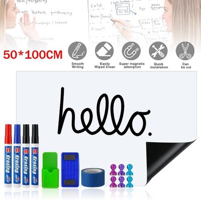 100 x 50 cm Selbstklebende und magnetische Whiteboard Tafelfolie Magnetfolie DE