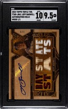 2022 Topps Triple Threads Jeff Bagwell Relic WOOD /1 SGC 9.5 w/10 AUTO (1/1)