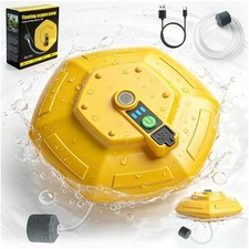 New Floating Rechargeable Bait Bucket Aerator,Waterproof Quiet Live Bait Bubbler