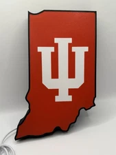 Indiana University IU Hoosiers Light Up LED Neon Sign