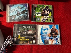 SEGA Dreamcast Launch Edition Console w/Box, Controllers, 4 Games +/  Tested