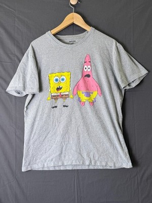 Nickelodeon Spongebob Squarepants Patrick Star T Shirt Mens Large L Gray Graphic