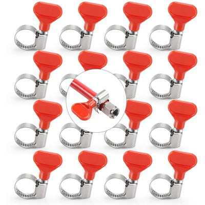 Hgkeke 16pcs Stainless Steel Beer Keg Hose Clamp 10-16mm Adjustable D Coupler...