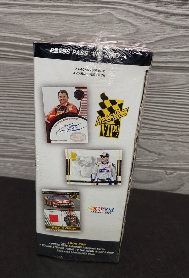 2007 PRESS PASS VIP VALUE BOX (7-PACKS) NASCAR TRADING CARDS - Image 3 of 4