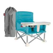 Portable Booster Seat Pop Up Removable Tray 6 Months Aqua Nuby Adjustable Floor