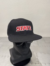 SDSU SAN DIEGO STATE AZTECS THROWBACK RETRO FLAT BILL BLACK ADULT SNAPBACK HAT