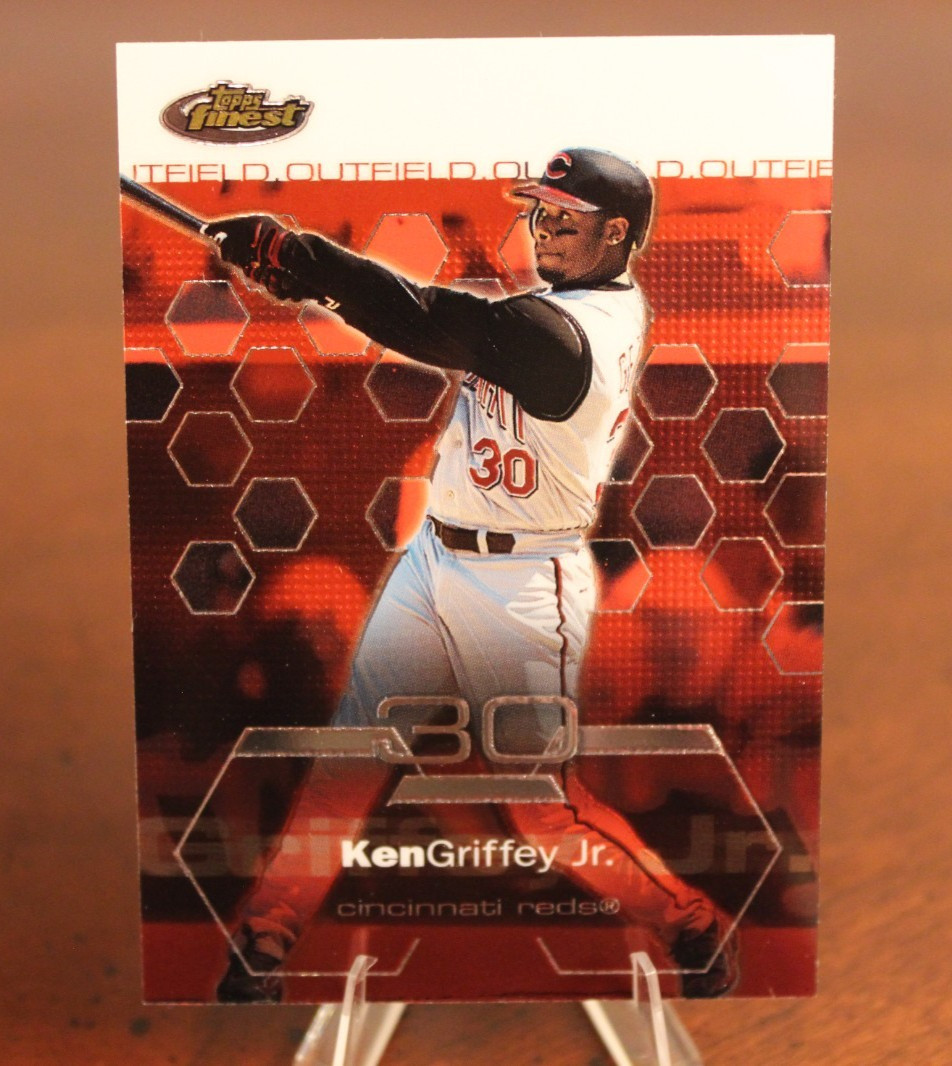 2003 Topps Finest Ken Griffey Jr #65 Cincinnati Reds Mariners Baseball Card
