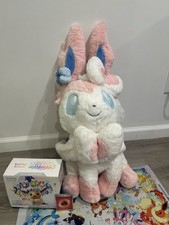 Giant Sylveon Plush 26&rdquo; LIFE SIZE Pokemon Stuffed Animal Large Eeveelution Toy