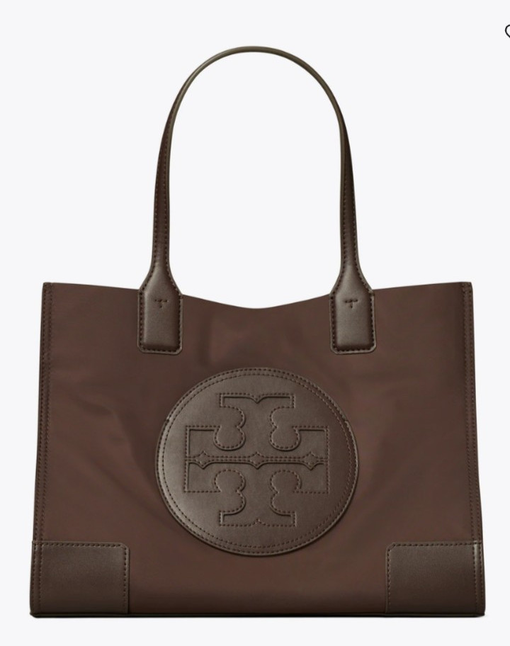 NWT Tory Burch ELLA Small Lightweight Nylon Tote Tempranillo #88578-616 thumbnail 2
