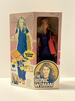 1977 Kenner The Bionic Woman Jaime Sommers Doll With Mission Purse NRFB READ