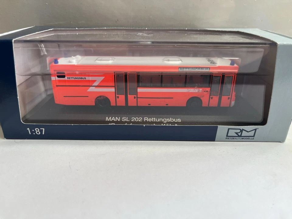 SoMo Rietze Bus MB SL 202 Rettungsbus Feuerwehr Köln/ Rettungsdienst 1:87