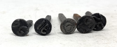 Steel 30s 50s Raised Railroad Date Nails