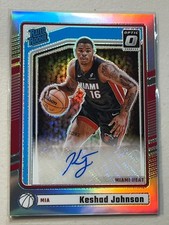 Keshad Johnson 2024 Panini Donruss Optic Holo Silver Prizm Rated Rookie RC Auto