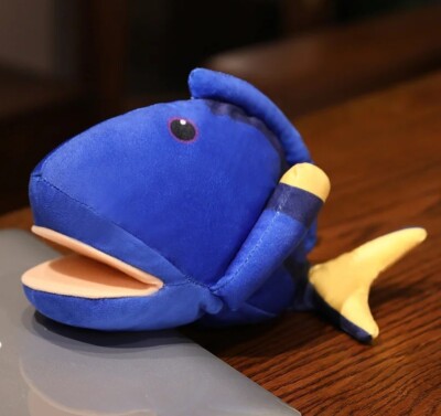 Tropical Fish Hand Puppet 10'' Stuffed Animal Plush Toys Toddler Doll Kids Gifts