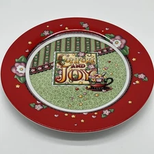 Mary Engelbreit Comfort and Joy Plate Platter Collectible 12" 2003 EXCELLENT!