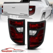 For 2006-2008 Honda Ridgeline Factory Style Dark Red Taillights Pairs