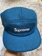 Supreme Harris Tweed Wool Camp Cap Bogo Box Logo Hat Pink