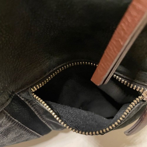 Maurizio Taiut Italy Umhängetasche schwarz Nubukleder - Bild 7 von 8