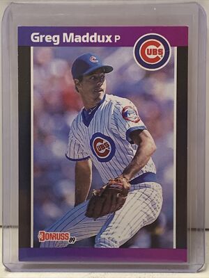 Rare 1989 Donruss Greg Maddux Error Card No Dot after INC Baseball Card  #373