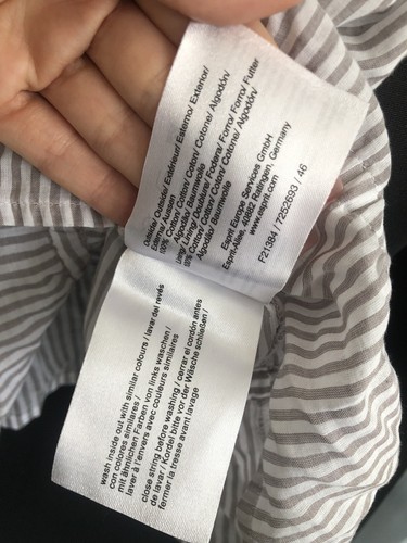 Esprit Striped Summer Cami Grey & White BNWT - Picture 8 of 8