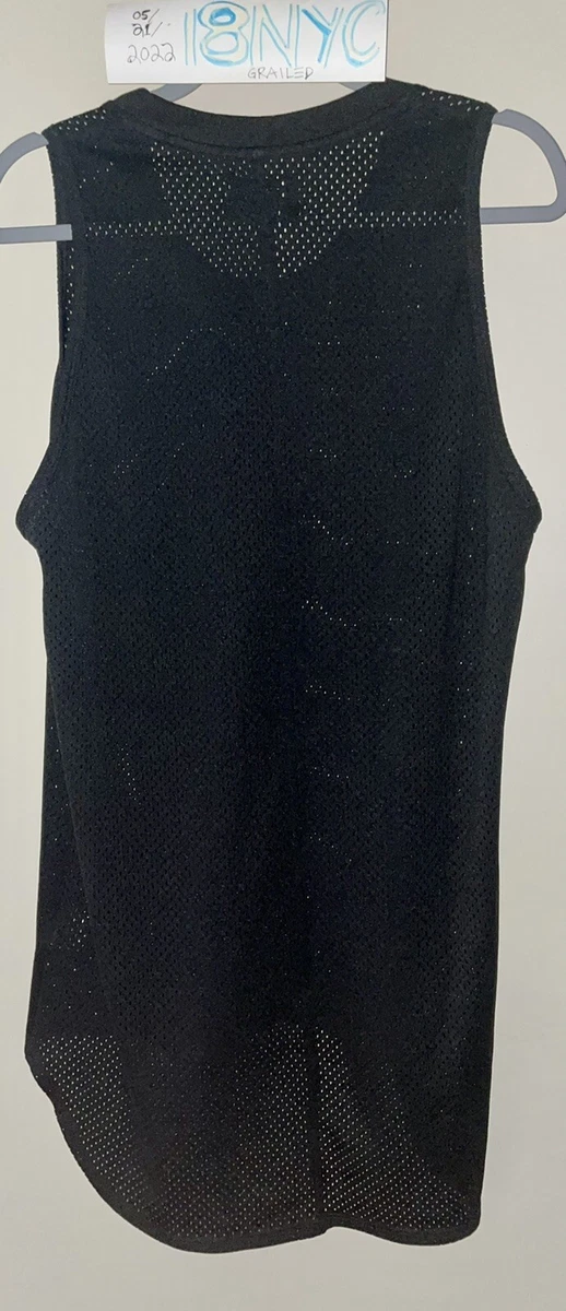NWT FEAR OF GOD Fifth Collection Longline Mesh Tank Black FOG