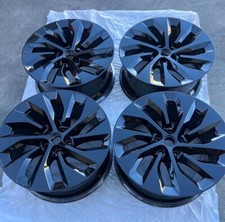 21 Lucid Air Factory Oem Grand Touring Gloss Black Wheels Rims 2022 2023 2024