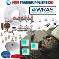 UnderFloor Heating Kit 4 Port Manifold 4 Zone 50-60Sqm Blending Set 16mm Pipe