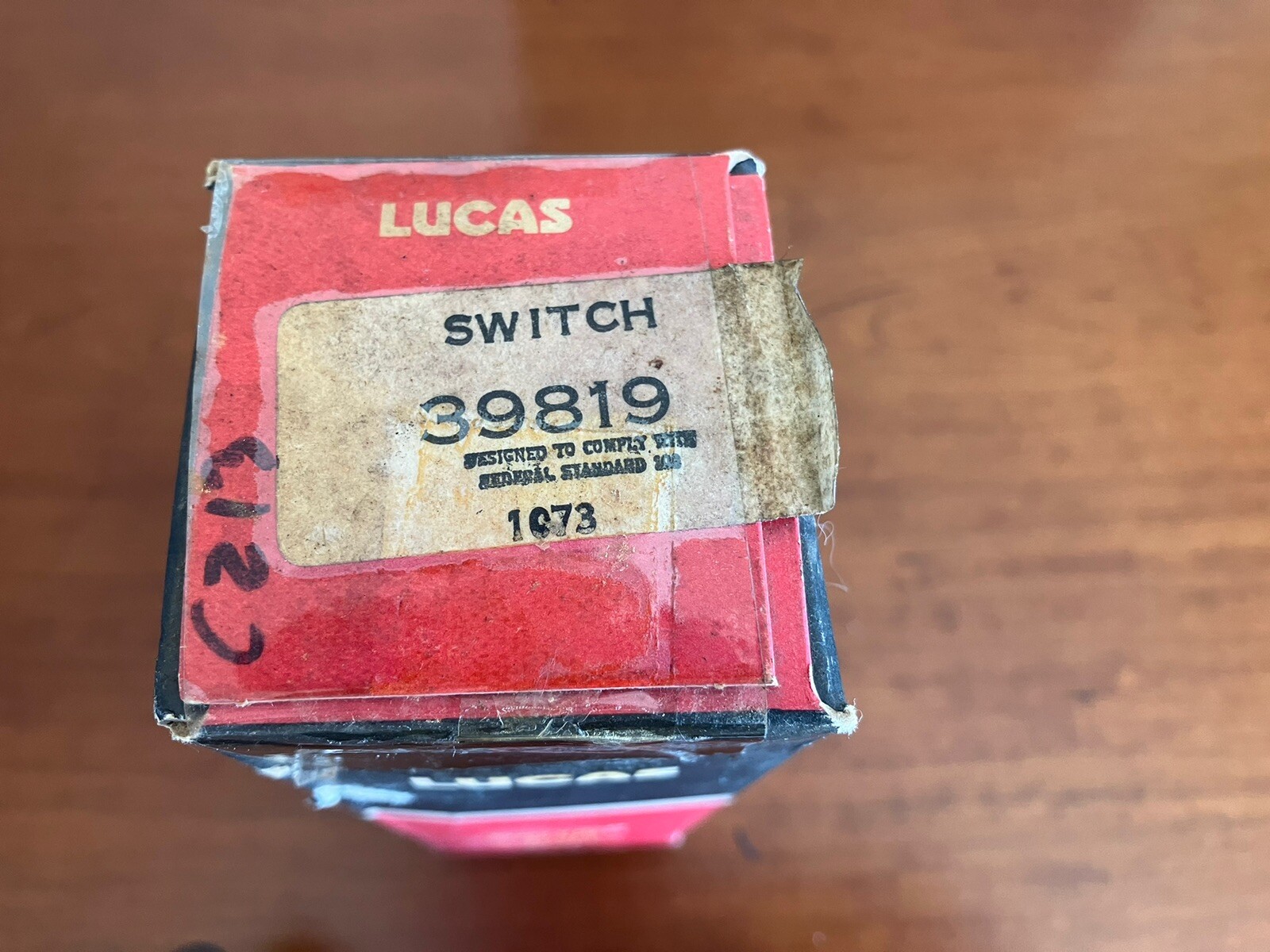 NOS Lucas Windshield Wiper Switch. Fits Lotus Europa TCS, Austin Marina, 39819