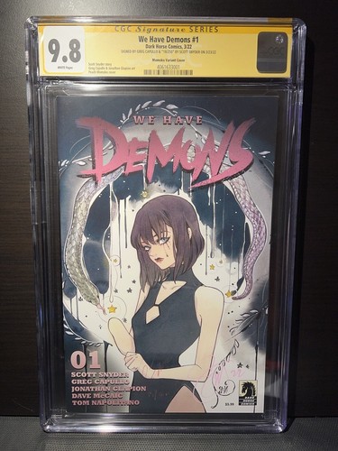 WE HAVE DEMONS #1 MOMOKO CGC 9.8 SS NM/MT - 18/250 - SIGNED BY CAPULLO & SNYDER