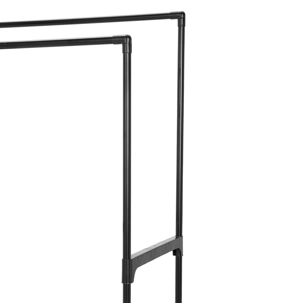 Portable Wheeled Coat Stand Coat Rack Free Standing Hall Tree Shoe and