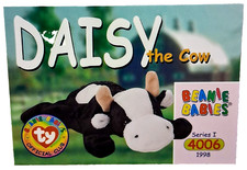 DAISY THE COW 1998 TY BEANIE BABIES 4006 SERIES 1 BBOC #66 TRADING CARD