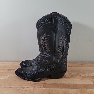 RARE la gator boots Turquoise Horn Back Alligator Women main image 3