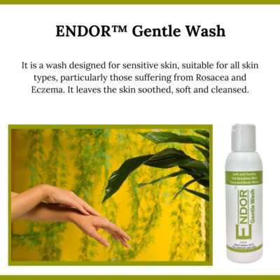 Gentle wash for sensitive skin. Suitable face and all over body.