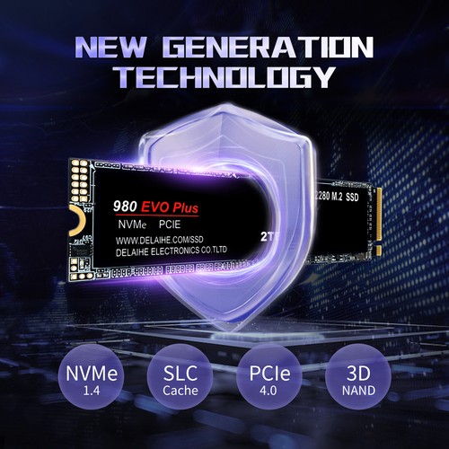 980 EVO Plus 1/2/4TB PCIe 4.0 NVMe M.2 SSD High-Speed interne Festplatte intelli - Bild 10 von 15