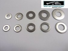 1/4-1/2 Stainless Flat Washers With Corresponding Stainless Mil Spec Washers