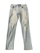 Indigo Rein Women Blue Denim Light Wash Skinny Fit Jeans Size 11