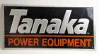 Vintage Tanaka Power Equipment Metal Sign Official Dealer Advertising LARGE 36"