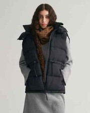Gant Mid Length Down Vest Ebony Black Xl
