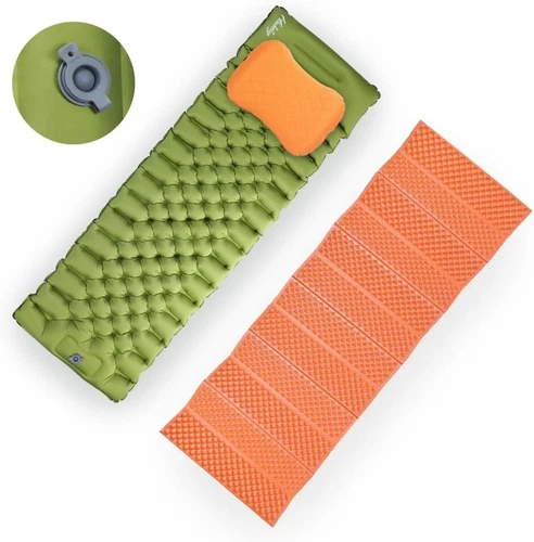 Insulated Inflatable Sleeping Pad Mat for Outdoor Camping Waterproof Thickness