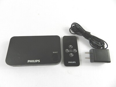 Philips 4k UHD 4 Port HDMI 2.0 Switch SWV9484B/27- Black B311