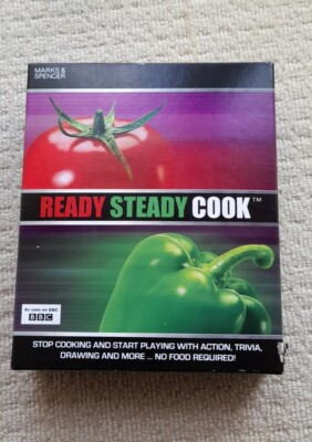 BBC Ready Steady Cook Quiz Brettspiel Neu unversiegelte Verpackung zerkratzt Marks & Spencer