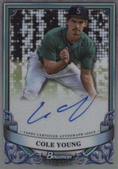 2024 Bowman Sterling - Cole Young #PA-CY for sale | eBay