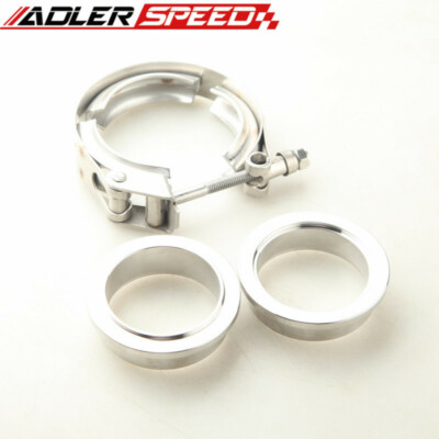 1.5'' Turbo Exhaust Quick Release SS V-Band Clamp+ Mild Steel Male/Female Flange