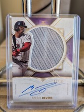 Rafael Devers 2021 Topps Definitive Collection Relic Auto 1/10 #ARC-RD Red Sox 