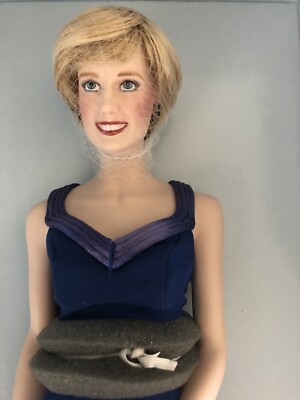 Diana, Princess of Wales Porcelain Doll by Franklin Mint, NIB