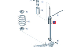 SEAT IBIZA V KJ1 Stoßdämpfer hinten links 2Q0513119AH NEU ORIGINAL