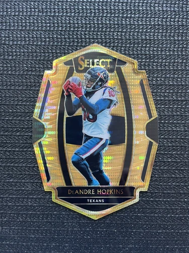 4/9🔥 2018 Panini Select Premier Level Prizm #133 DeAndre Hopkins Die-Cut Gold