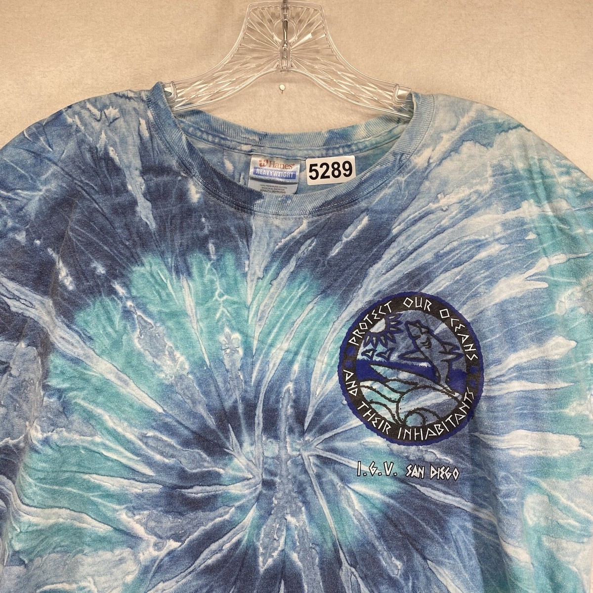 Protect Our Oceans Tie Dye T Shirt Mens Size Medium Protect Our Oceans Tie Dye T Shirt Mens Size Medium