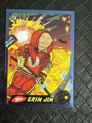 2022 Topps X Ermsy Entertainment Blend  GRIM JIM 7 GPK Blue Foil SP 25/25
