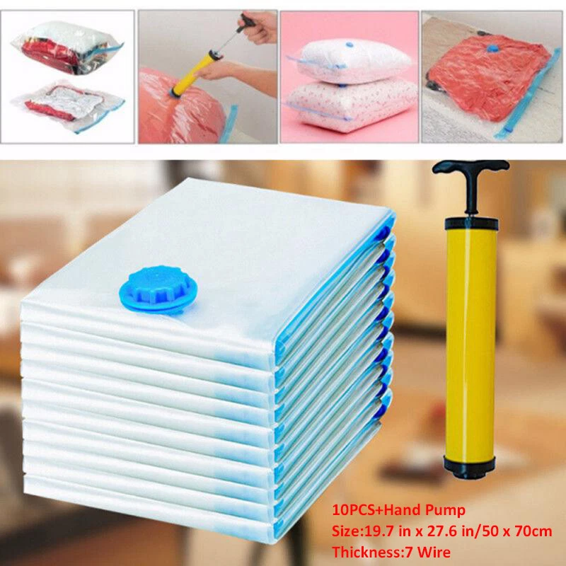 Space Saver Vacuum Storage Bags with Hand Pump Vacuum Seal Bags